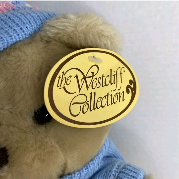 NWT Vintage Westcliff Collection Winter Hat Sweater Brown Bear Plush Stuffed Toy - Picture 2 of 4